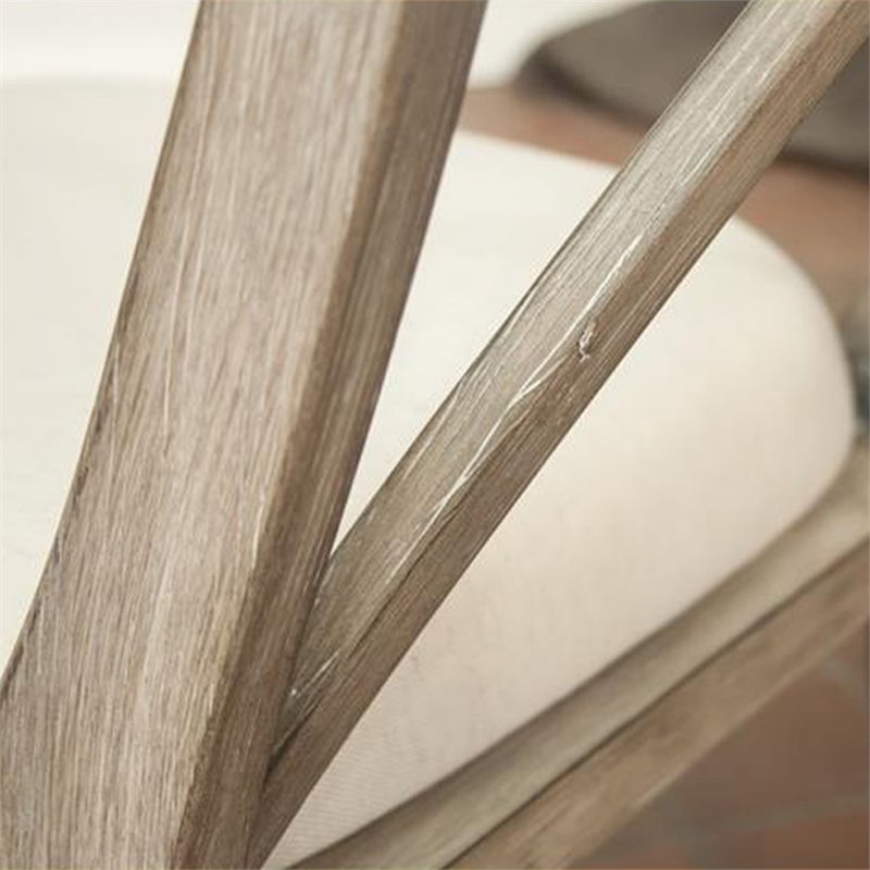 Riverside Furniture Sophie Upholstered Wood Dining Side Chair in Natural