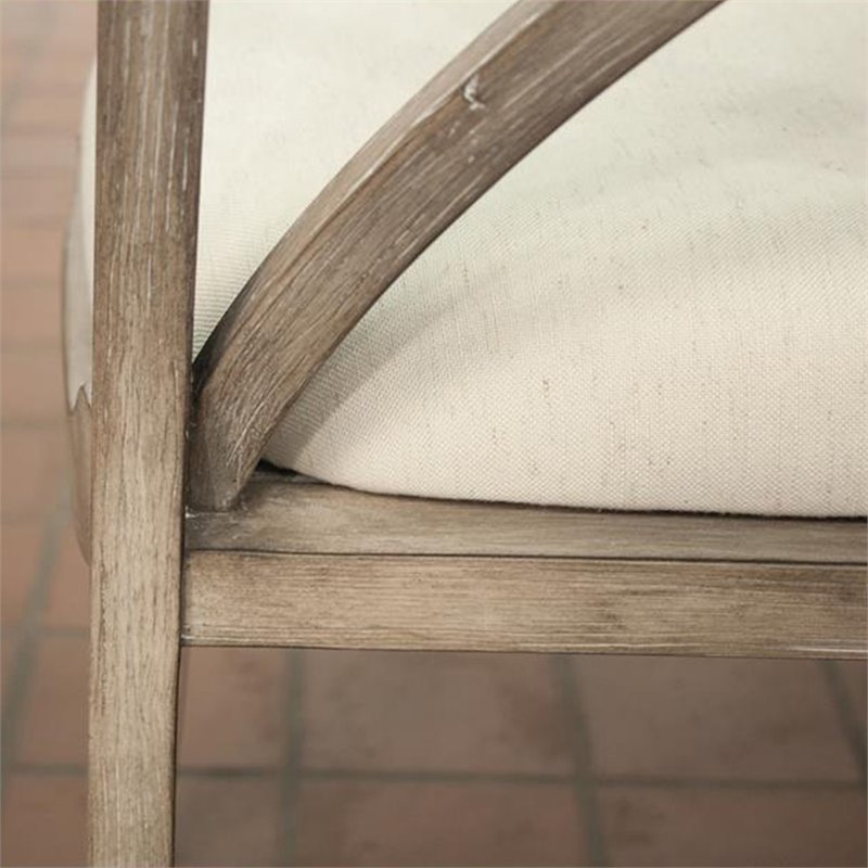 Riverside Furniture Sophie Upholstered Wood Dining Side Chair in Natural