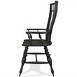 Riverside Furniture Cassidy Windsor Dining Arm Chair in Charred Oak