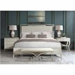 Riverside Furniture Maisie Modern Wood Accent Nightstand in Champagne Beige