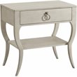 Riverside Furniture Maisie Modern Wood Accent Nightstand in Champagne Beige