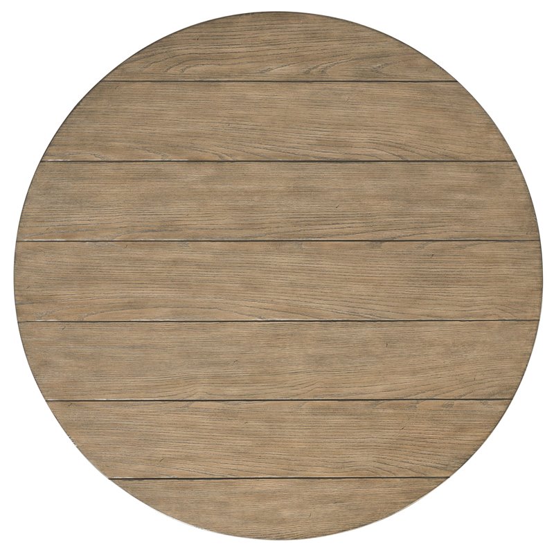 Riverside Furniture Barrington Wood Coffee Table in Antique Oak and Matte Black