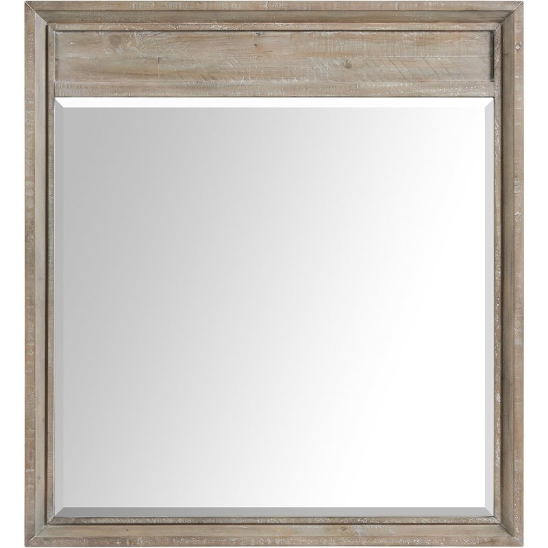 Riverside Furniture Intrigue Wood Framed Mirror in Hazelwood Brown
