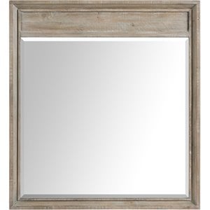 Riverside Furniture Intrigue Wood Framed Mirror in Hazelwood Brown