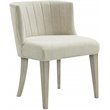Riverside Furniture Cascade Upholstered Wood Curved Back Chair in Dovetail Gray