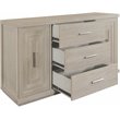 Riverside Furniture Cascade Modern Contemporary Wood Server in Dovetail Gray