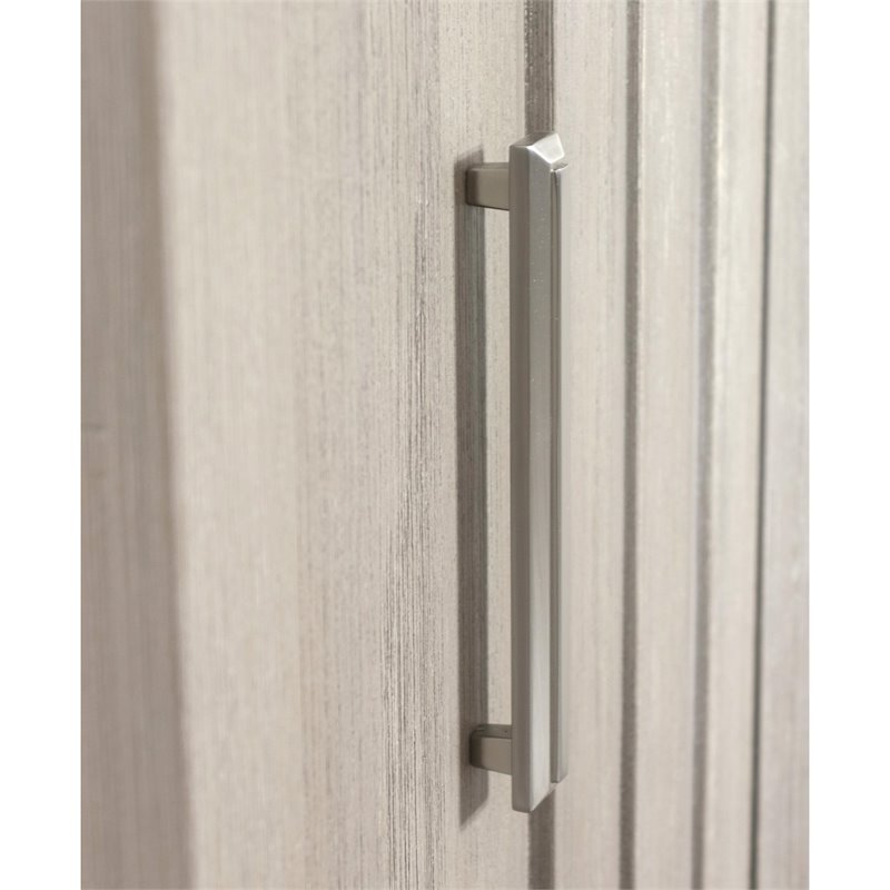 Riverside Furniture Cascade Modern Contemporary Wood Server in Dovetail Gray
