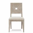 Riverside Furniture Cascade Upholstered Wood Back Side Chair in Dovetail Gray