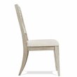 Riverside Furniture Cascade Upholstered Wood Back Side Chair in Dovetail Gray