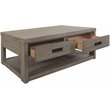 Riverside Furniture Riata Modern Contemporary Wood Coffee Table in Gray Wash