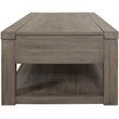 Riverside Furniture Riata Modern Contemporary Wood Coffee Table in Gray Wash