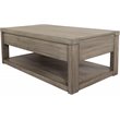 Riverside Furniture Riata Modern Contemporary Wood Coffee Table in Gray Wash