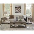 Riverside Furniture Riata Modern Contemporary Wood Coffee Table in Gray Wash