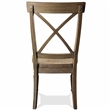 Riverside Furniture Sonora Wood Side Chair with X-Back in Snowy Desert Brown