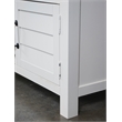 Riverside Furniture Cora Wood Entertainment Console in Cloud White and Fog Gray