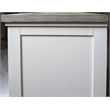 Riverside Furniture Cora Wood Entertainment Console in Cloud White and Fog Gray