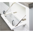Riverside Furniture Cora Wood Entertainment Console in Cloud White and Fog Gray