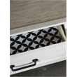 Riverside Furniture Cora Large Wood Coffee Table in Cloud White and Fog Gray