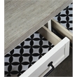 Riverside Furniture Cora Small Wood Coffee Table in Cloud White and Fog Gray