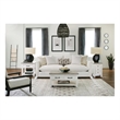 Riverside Furniture Cora Small Wood Coffee Table in Cloud White and Fog Gray