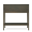 Riverside Furniture Hyde Rectangular Wood Chairside Table in Caviar Brown