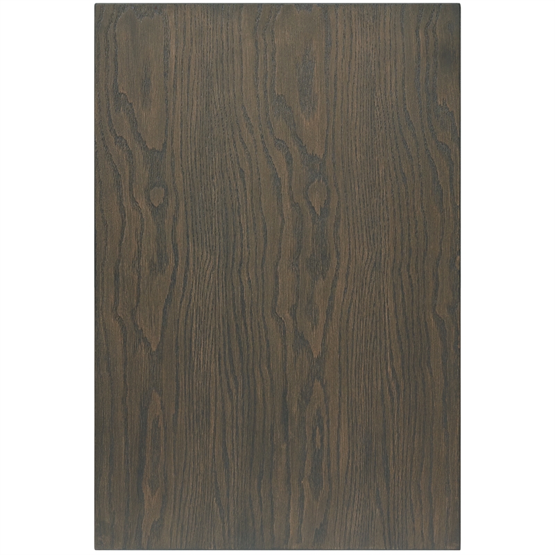 Riverside Furniture Hyde Rectangular Wood Chairside Table in Caviar Brown