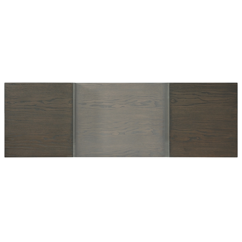 Riverside Furniture Hyde Rectangular Wood Console Table in Caviar Brown