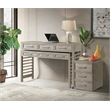 Riverside Furniture Fresh Perspectives Wood Swivel Desk in Casual Taupe Tan