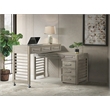 Riverside Furniture Fresh Perspectives Wood Swivel Desk in Casual Taupe Tan