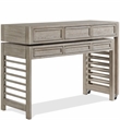 Riverside Furniture Fresh Perspectives Wood Swivel Desk in Casual Taupe Tan