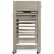 Riverside Furniture Fresh Perspectives Wood Swivel Desk in Casual Taupe Tan