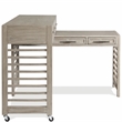 Riverside Furniture Fresh Perspectives Wood Swivel Desk in Casual Taupe Tan