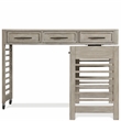 Riverside Furniture Fresh Perspectives Wood Swivel Desk in Casual Taupe Tan
