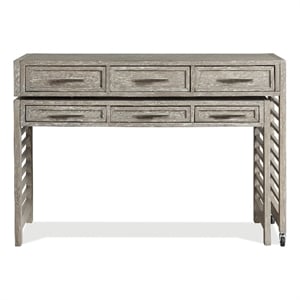 Riverside Furniture Fresh Perspectives Wood Swivel Desk in Casual Taupe Tan
