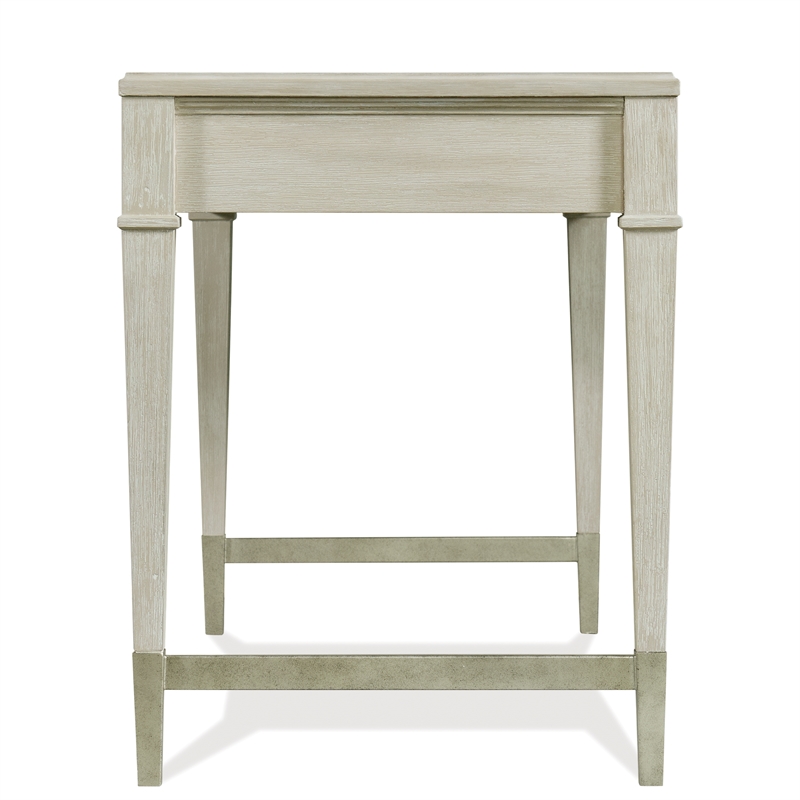 Riverside Furntiure Maisie  Wood Writing Desk in Champagne Beige