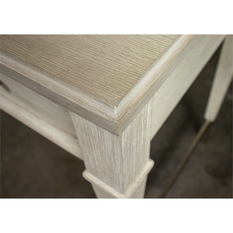 Riverside Furntiure Maisie  Wood Writing Desk in Champagne Beige
