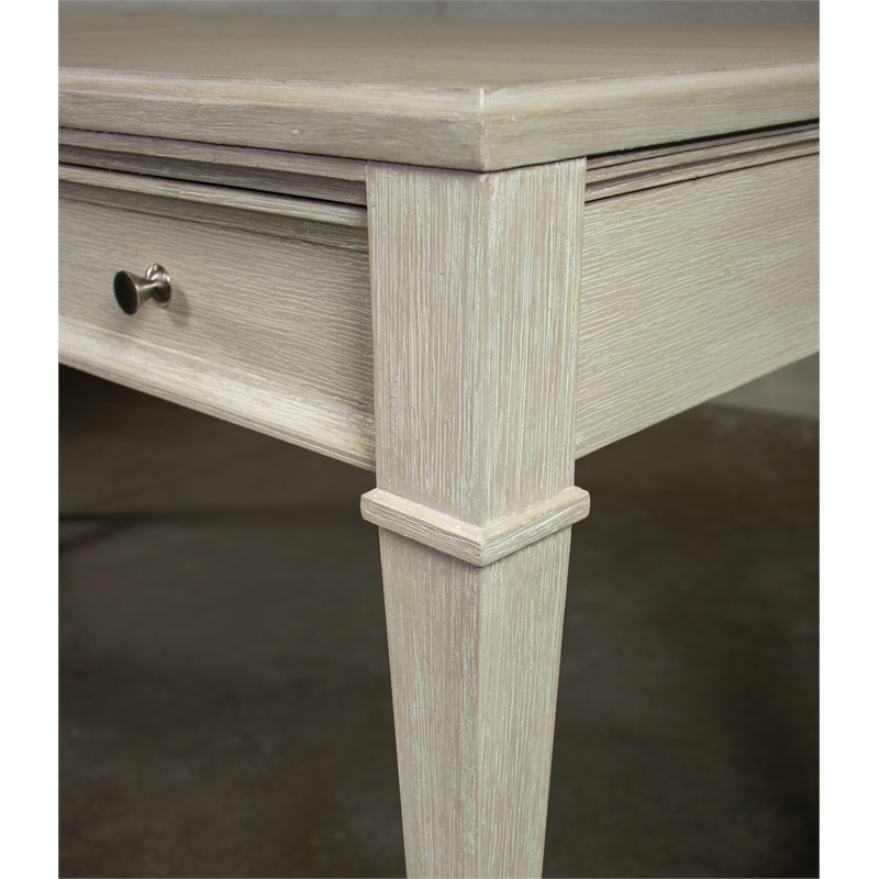 Riverside Furntiure Maisie  Wood Writing Desk in Champagne Beige