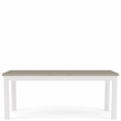Riverside Furniture Cora Wood Dining Table in Cloud White and Fog Gray