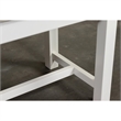 Riverside Furniture Cora Cottage Wood Dining Bench in Cloud White