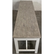 Riverside Furniture Cora Cottage Wood Dining Bench in Cloud White