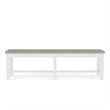 Riverside Furniture Cora Cottage Wood Dining Bench in Cloud White