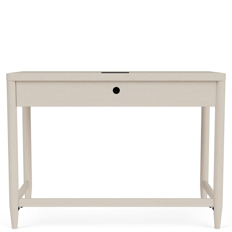 Riverside Furniture Maren Writing Desk in Sand Wood White