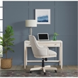 Riverside Furniture Maren Writing Desk in Sand Wood White