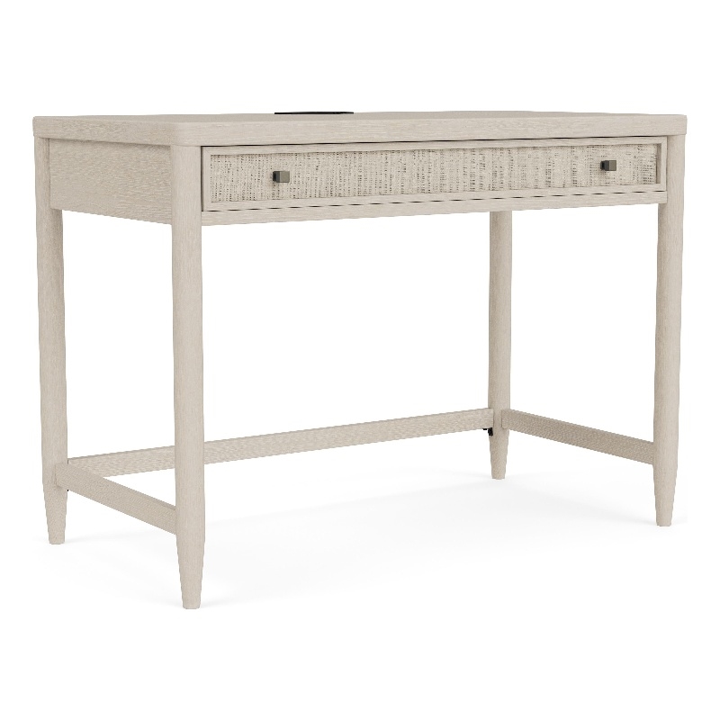 Riverside Furniture Maren Writing Desk in Sand Wood White
