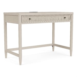 Riverside Furniture Maren Writing Desk in Sand Wood White