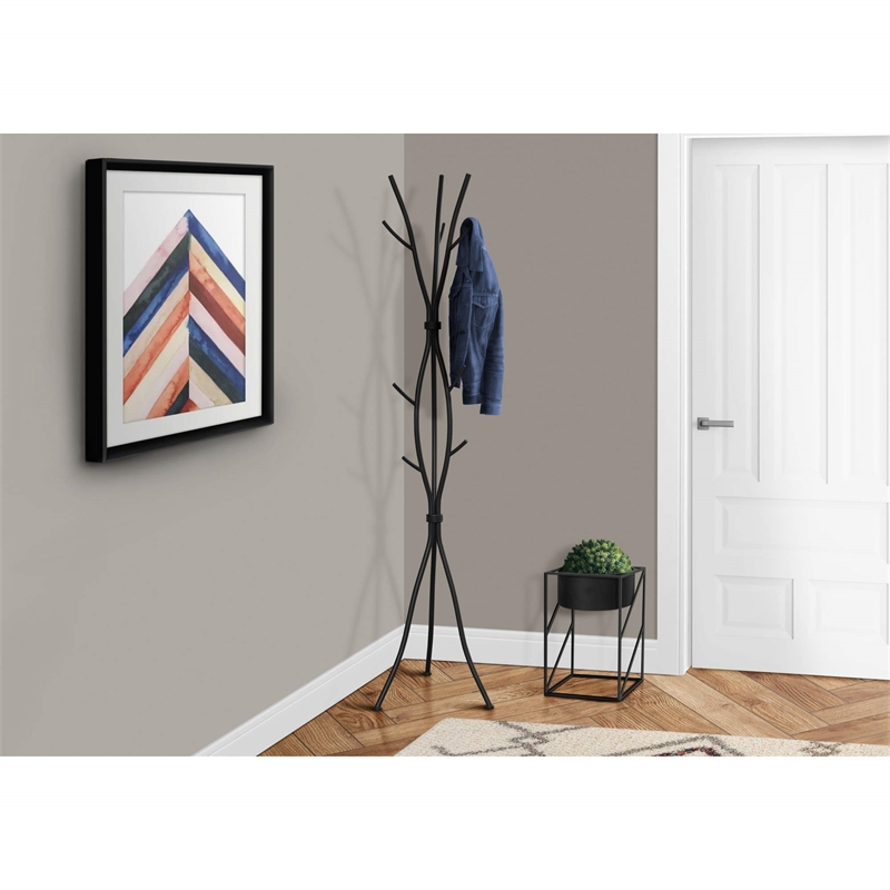 Coat Rack Hall Tree 11 Hooks Entryway 74