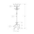 Coat Rack Hall Tree 8 Hooks Entryway 74