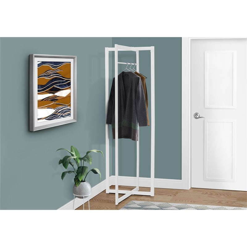 Coat Rack Hall Tree Hanging Bar Entryway 72