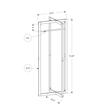 Coat Rack Hall Tree Hanging Bar Entryway 72