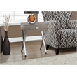 Accent Table Side End Nightstand Lamp Living Room Bedroom Metal Brown